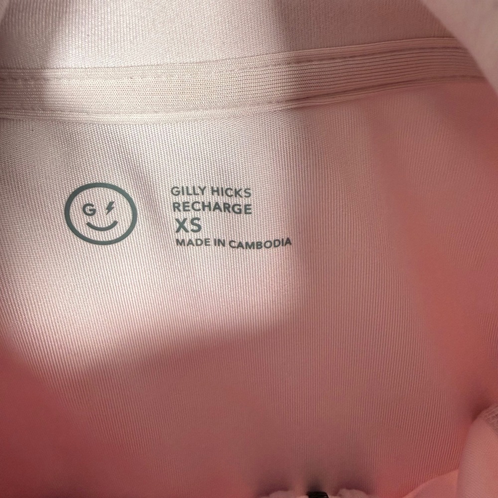 Gilly Hicks Recharge Pink Full Zip Active Jacket Mock Neck Thumbholes XS - Picture 3 of 8